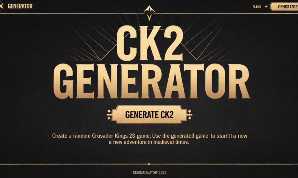 CK2Generator.com Home