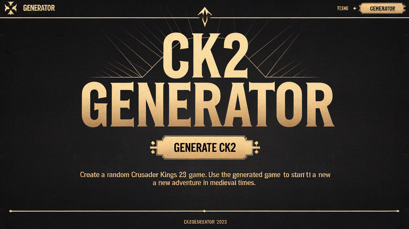 CK2Generator.com Home