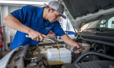 Changing oil on a Toyota Tundra